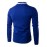 Men's Solid Casual / Sport Hoodie & Sweatshirt,Cotton Long Sleeve Black / Blue