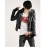 Hot Sale Men's Slim Fit Buckles Collar Leather PU Leather Jacket Coat