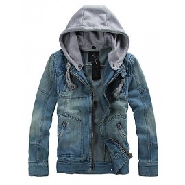 Man Fashion Detachable Denim Jacket Men Sportswear..