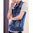 Men's Sleeveless Casual Jacket,Cotton Solid Blue