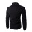 Men's Solid Casual / Sport Hoodie & Sweatshirt,Cotton Long Sleeve Black / White