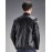 Men's Long Sleeve Casual / Sport JacketPU / Polyester Solid Black / Blue
