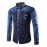 Men's Pure Long Sleeve Top , Cotton / Denim Casual