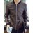 Men's Long Sleeve Casual / Work / Formal / Sport / Plus Sizes Jacket,PU / Polyester Solid Black / Blue / Brown