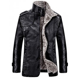 Men PU Top , Fleece Lining