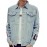Men's Lapel Print Casual Denim Jacket