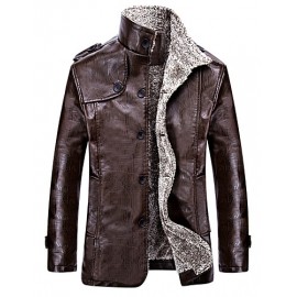 Men PU Top , Fleece Lining