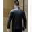 Men's Long Sleeve Casual Jacket,Polyester Solid Black / Blue