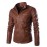 Men's Casual Long Sleeve Regular Jacket (Calfskin)