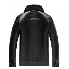Men PU / Faux Leather Top , Lined