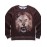 Holiday Simple / Active / Punk & Gothic Regular HoodiesAnimal Print Multi-color Round Neck Long Sleeve Polyester