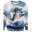New Fashion Men Wolf Printed Pullover Long Sleeve 3d Sweatshirt