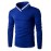 Men's Solid Casual / Sport Hoodie & Sweatshirt,Cotton Long Sleeve Black / Blue
