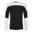 Men's Couple Cotton CasualBlack And White Stitching Long Sleeve Round Neck Sweatshirt Pullover