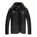 Men PU / Faux Leather Top , Lined