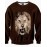 Holiday Simple / Active / Punk & Gothic Regular HoodiesAnimal Print Multi-color Round Neck Long Sleeve Polyester