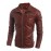 Men's Fashion Style Zipper Decorative Slim Leather Jacket