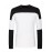 Men's Couple Cotton CasualBlack And White Stitching Long Sleeve Round Neck Sweatshirt Pullover