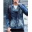 Men's Long Sleeve Casual Jacket,Cotton Solid Blue