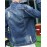 Men's Long Sleeve Casual Jacket,Cotton Patchwork Blue