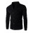 Men's Solid Casual / Sport Hoodie & Sweatshirt,Cotton Long Sleeve Black / White