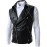 Men's Slim Detachable Sleeve Leather Jacket , Lined