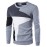Men's Fashion Slim Stitching Pullover Sweatshirt,Cotton / Polyester Patchwork