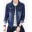 Men's Fashion Classical Solid Slim Fit Casual Long Sleeve Denim Jacket,Cotton/Print/Casual/Plus Size