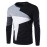 Men's Fashion Slim Stitching Pullover Sweatshirt,Cotton / Polyester Patchwork