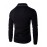 Men's Solid Casual / Sport Hoodie & Sweatshirt,Cotton Long Sleeve Black / White