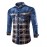 Men's Plaids & Checks Long Sleeve Top , Cotton / Denim Casual