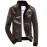 Men's Fashion Solid Stand Collar Slim Fit Casual Leather Jacket,PU / Solid