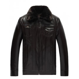 Men PU / Faux Leather Top , Lined